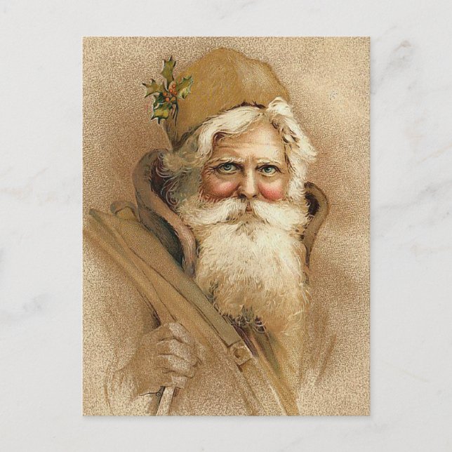 "Frohe Weihnachten" Feiertagspostkarte (Vorderseite)