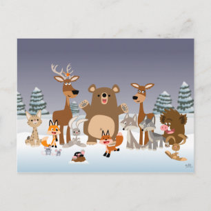 Frohe Weihnachten! Feiertagspostkarte