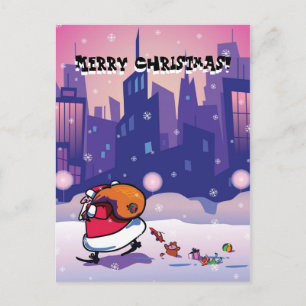 Frohe Weihnachten! Feiertagspostkarte
