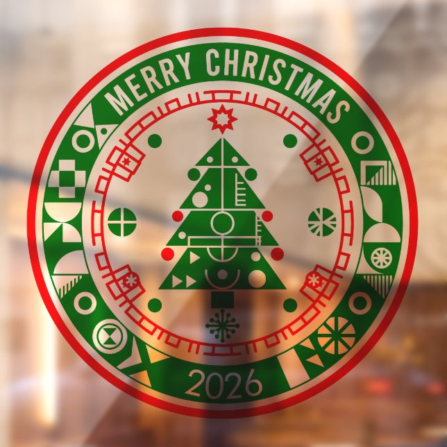 Frohe Weihnachten Fensteraufkleber (Blatt 2)