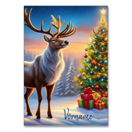 Frohe Weihnachten Fensteraufkleber Tischnummer