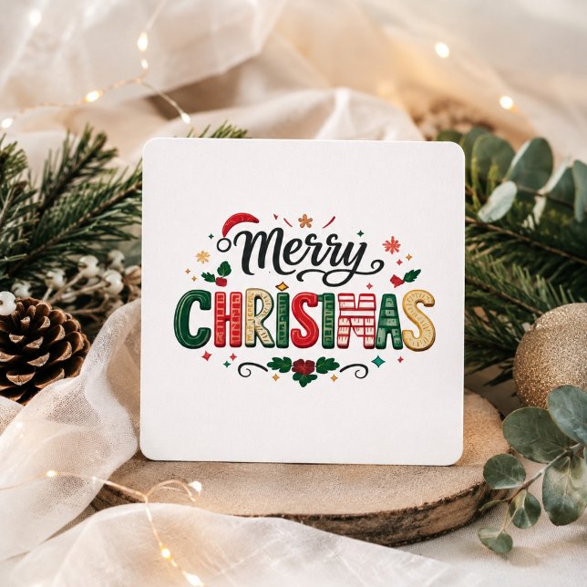 Frohe Weihnachten Festliche Typografie-Design (Von Creator hochgeladen)