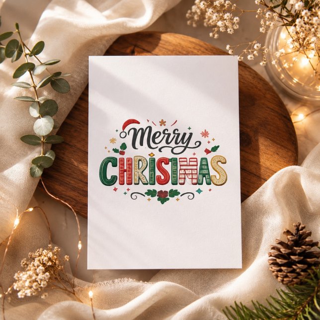 Frohe Weihnachten Festliche Typografie-Design (Von Creator hochgeladen)