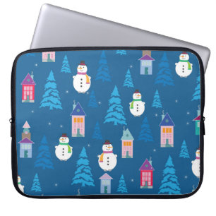 Frohe Weihnachten Festliches Musterdesign Laptopschutzhülle