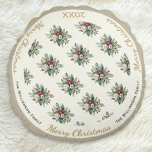 Frohe Weihnachten Festliches Wasserfarben-Blumenfe