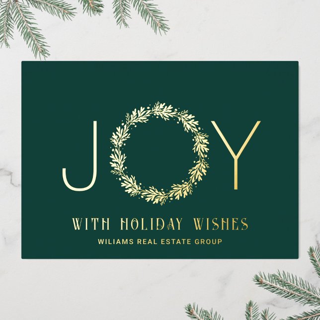 Frohe Weihnachten Firmengrüße Gold Folien Feiertagskarte (Von Creator hochgeladen)