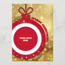 Frohe Weihnachten. Firmenkarte für das benutzerdef Feiertagskarte