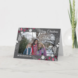 Frohe Weihnachten Firmenname und Foto