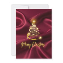 Frohe Weihnachten Flache Weihnachtskarte
