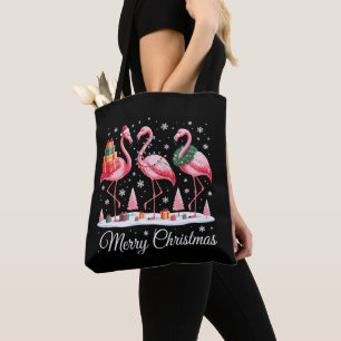 Frohe Weihnachten Flamingo Licht Weihnachtsmann Hu
