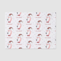 Frohe Weihnachten Flamingo Santa Modern Weihnachte