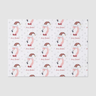 Frohe Weihnachten Flamingo Santa Modern Weihnachte Seidenpapier