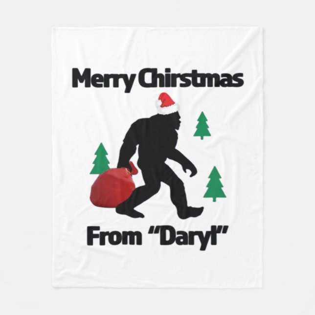 Frohe Weihnachten Fleecedecke (Vorderseite)
