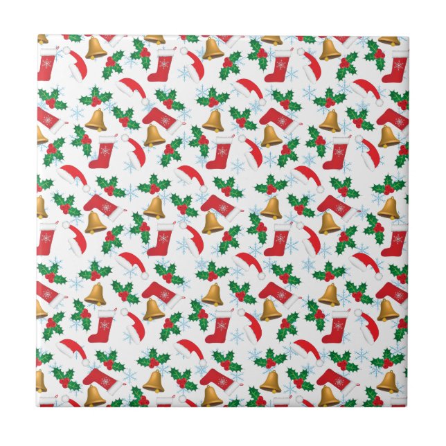 Frohe Weihnachten Fliese (Vorderseite)
