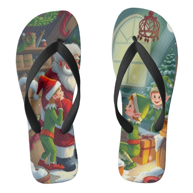 Frohe Weihnachten  Flip Flops (Fußbett)