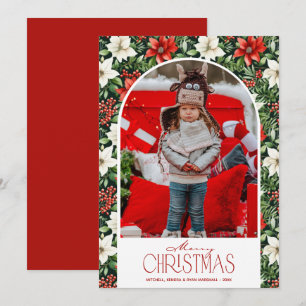 Frohe Weihnachten Florales Foto