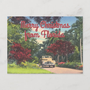 Frohe Weihnachten Florida Vintage-Gruß