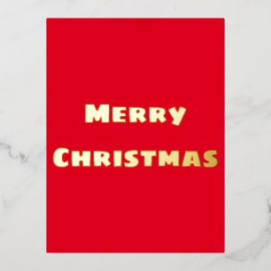 Frohe Weihnachten Folien Feiertagspostkarte