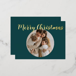 Frohe Weihnachten Folien Feiertagspostkarte