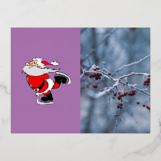 Frohe Weihnachten Folien Feiertagspostkarte