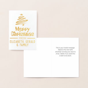 Frohe Weihnachten Folienkarte