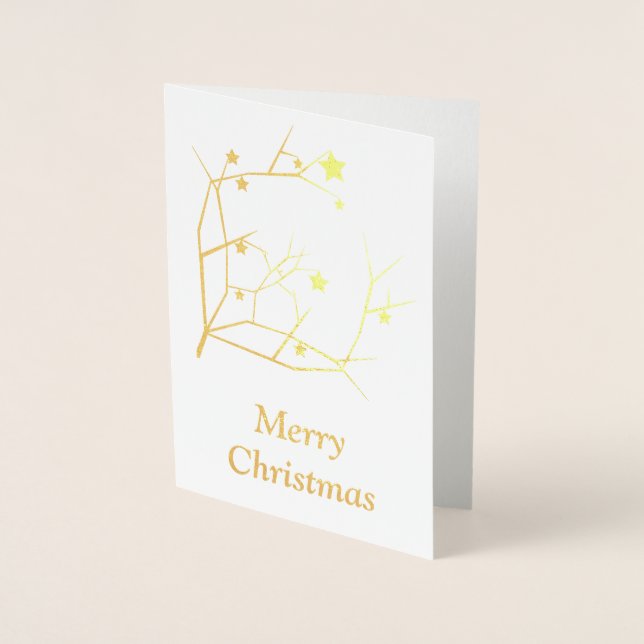 Frohe Weihnachten Folienkarte (Vorderseite)