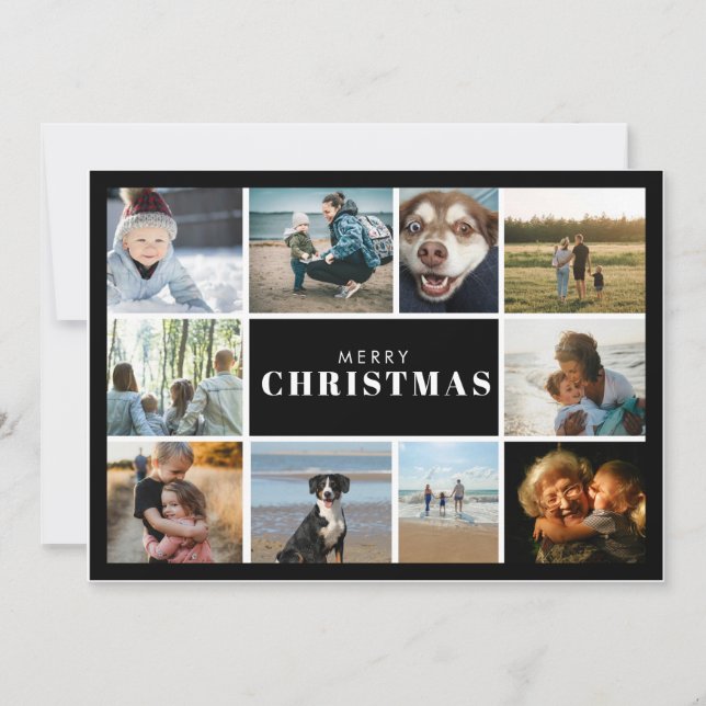 Frohe Weihnachten Foto Collage  (Vorderseite)