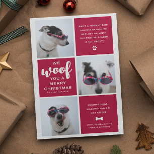 Frohe Weihnachten Foto Collage für Hundebesitzer