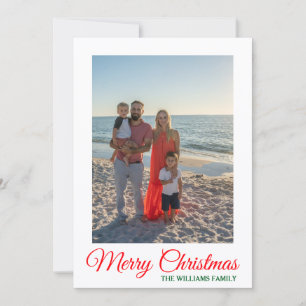 Frohe Weihnachten Foto Flach Grußkarte Karte