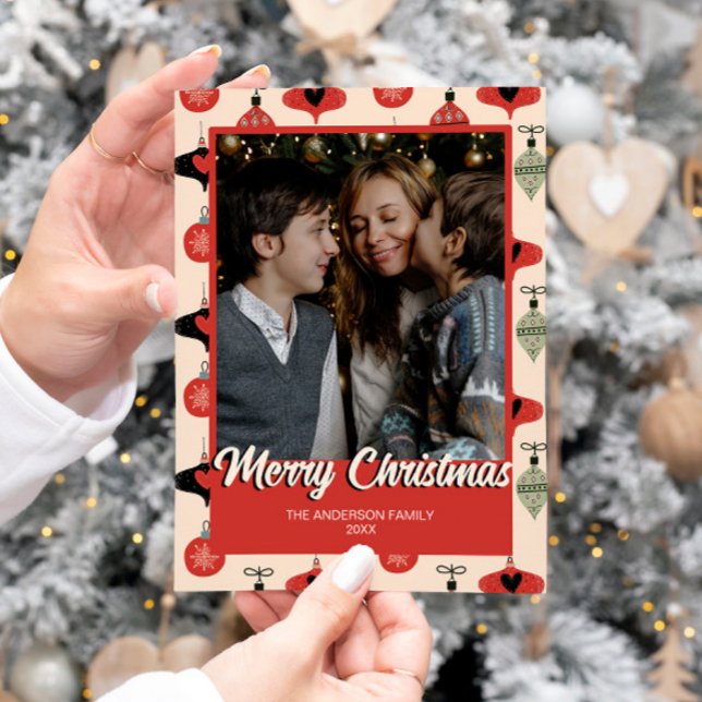 Frohe Weihnachten Foto Mitte des Jahrhunderts Mode (Von Creator hochgeladen)