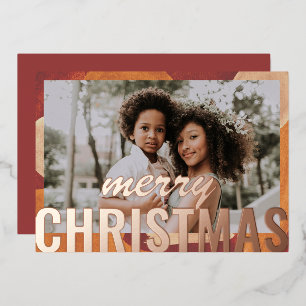 Frohe Weihnachten Foto Moderne Abstrakte Wasserfar Folien Feiertagskarte