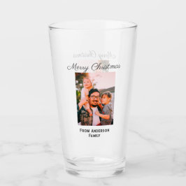 Frohe Weihnachten Foto moderne Liebe einfache Fami Glas