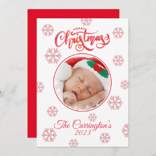 Frohe Weihnachten Foto Rotes Kariertes Schneeflock