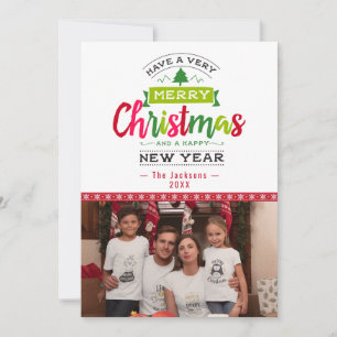 Frohe Weihnachten  Foto Schneeflocke Band Typograf