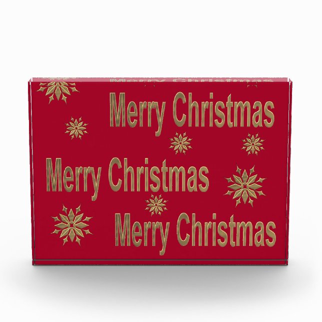 Frohe Weihnachten Fotoblock (Vorderseite)