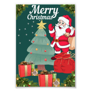 Frohe Weihnachten. Fotodruck