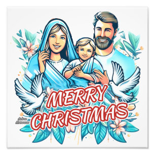 Frohe Weihnachten Fotodruck