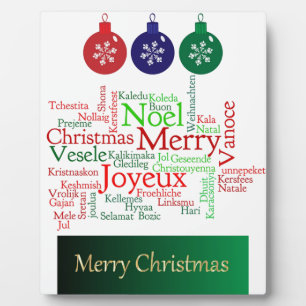 Frohe Weihnachten Fotoplatte