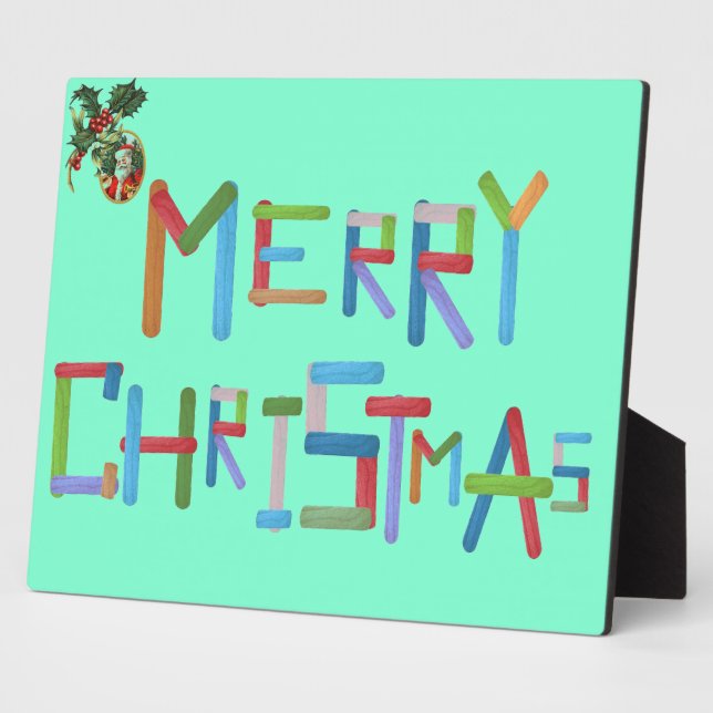 Frohe Weihnachten Fotoplatte (Seite)