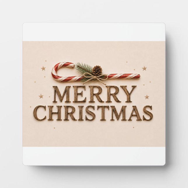 FROHE WEIHNACHTEN FOTOPLATTE (Vorderseite)