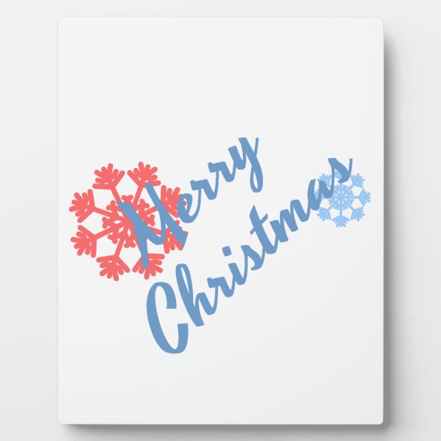 Frohe Weihnachten Fotoplatte (Vorderseite)