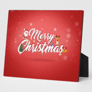 Frohe Weihnachten Fotoplatte