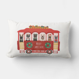 Frohe Weihnachten Französisch Bulldogs Holiday Tro Lendenkissen