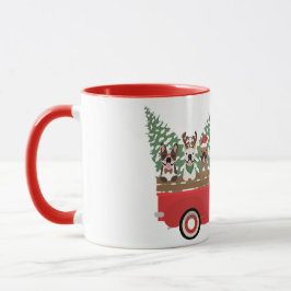 Frohe Weihnachten Französisch Bulldogs Red Lieferw Tasse