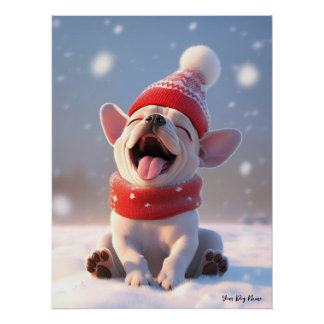 Frohe Weihnachten, French Bulldog 02 - Happy Chris Poster