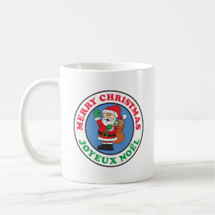 Frohe Weihnachten French Christmas Santa Coffee Mu Kaffeetasse