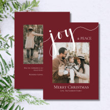 Frohe Weihnachten Freude Frieden Foto Weiß Elegant