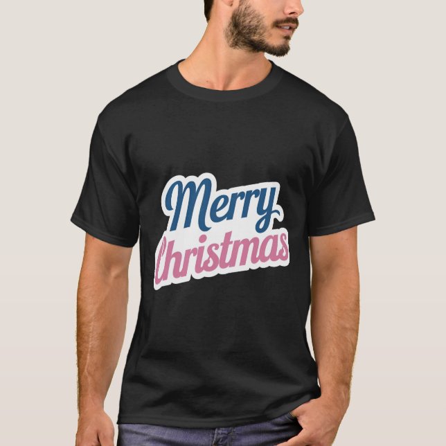 Frohe Weihnachten Freude Geist T - Shirt für Männe (Vorderseite)