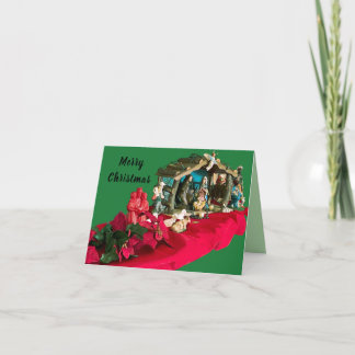 Frohe Weihnachten. Freuen Sie sich auf Kind ist ge Feiertagskarte