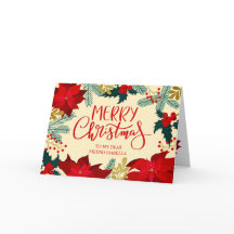 Frohe Weihnachten Freund Floral und Holly